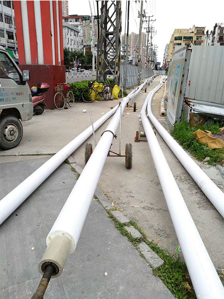 发泡保温管施工案例 发泡保温管施工案例